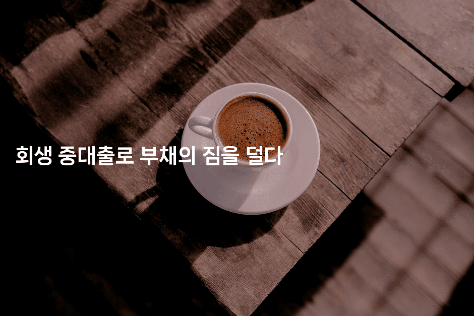 회생 중대출로 부채의 짐을 덜다-여행낭만