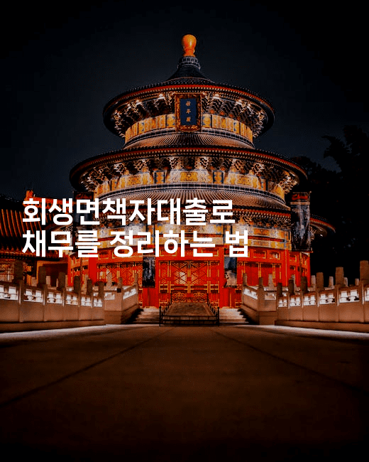 회생면책자대출로 채무를 정리하는 법-여행낭만